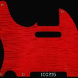 maple pickguard 215 red flame tele