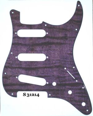 Modern Strat Purple Figured Maople 214