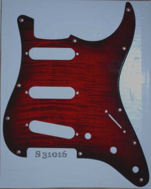 Modern Strat Burst Red Figured 016