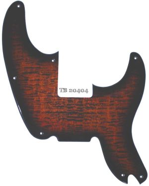 Tele Bass Burst Honey Curly Maple 404