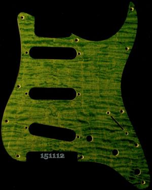 Strat Modern 11 Hole Lime Figured Maple 112