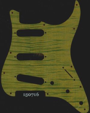 Strat LimeGreen Figured Maple 716