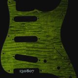 lime curly strat maple pickguard 807