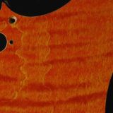 detail image 2 orange curley tele maple pickguard 817