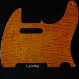 orange figured tele maple pickguard 129