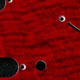 detail image red figured strat maple pickguard 117